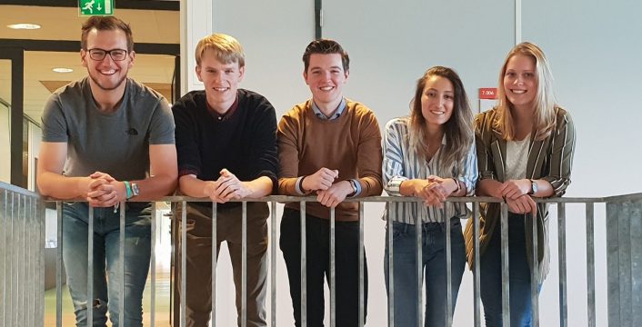Chiel Boot, Pim Burghoorn, Robin de Leeuw, Dilara Bagci, Saskia Leferink